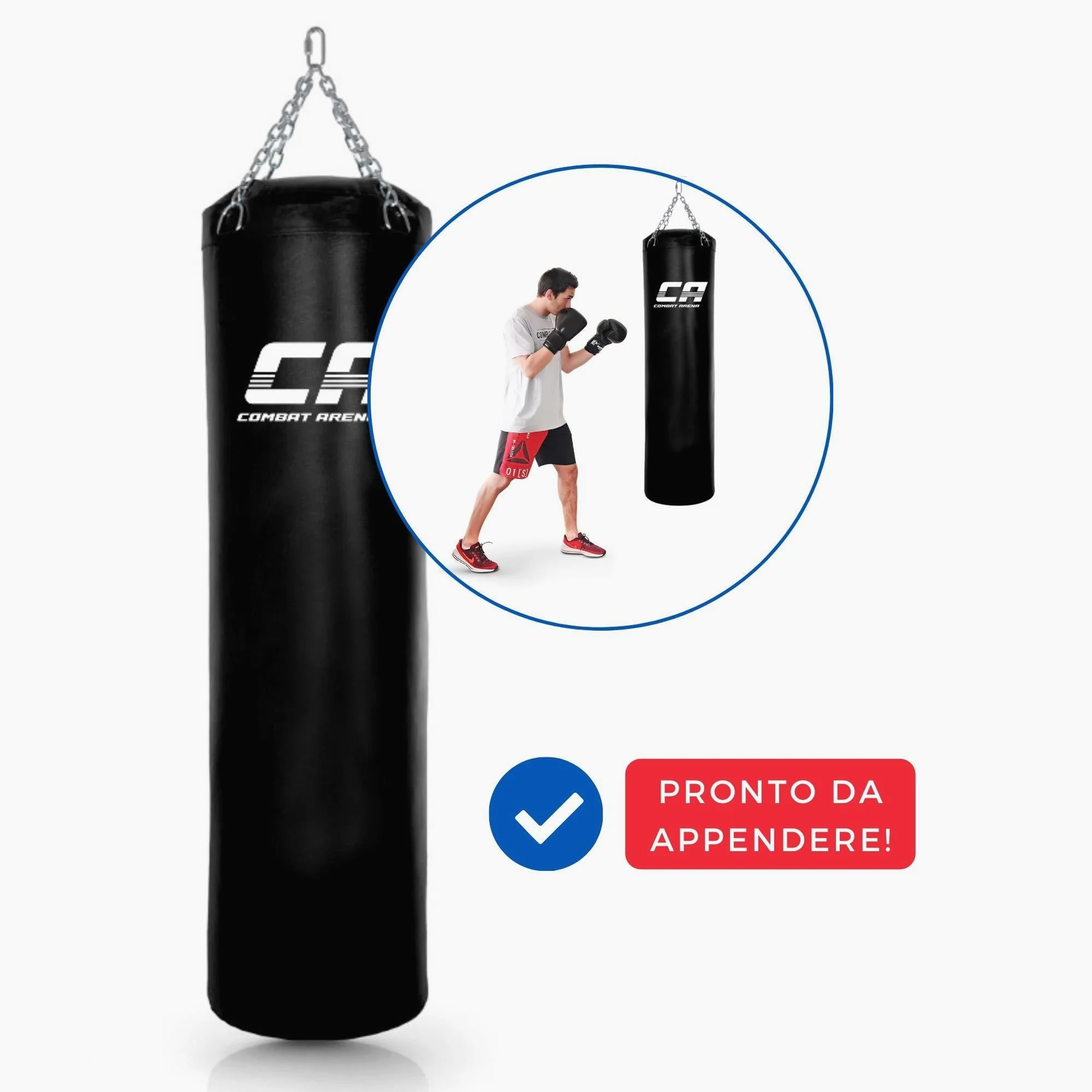 Sacco da boxe Combat Arena Training PRO 30 Kg Nero - Image 6